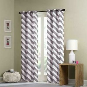 🆕️ Madison Park Chevron Pattern Window Curtains